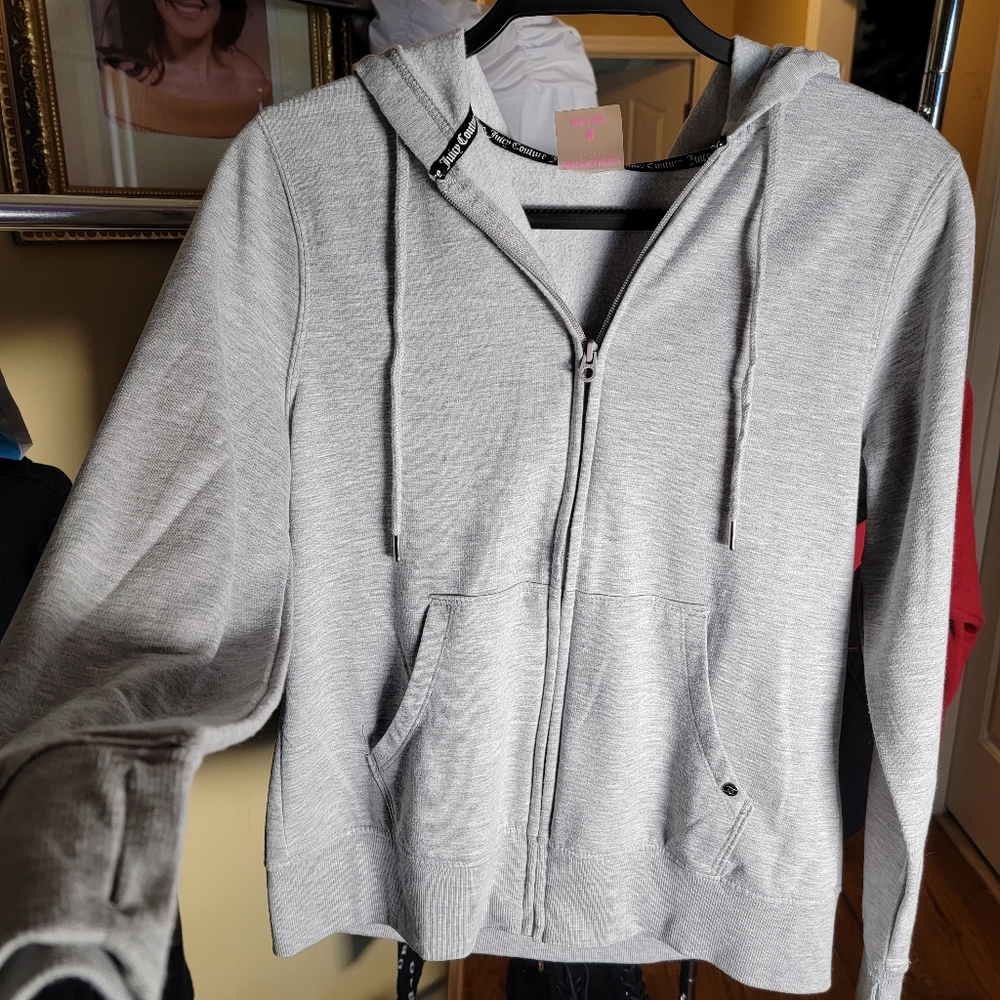 Juicy Couture Zip up Jacket Sikver Size M Like BRAND NEW